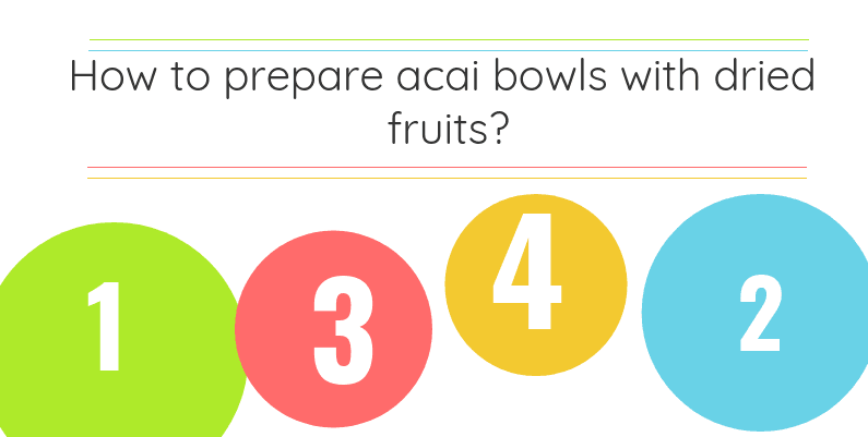How to prepare acai bowls with dried fruits?