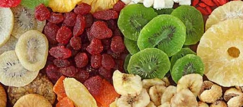 Christmas snacks with dried fruits