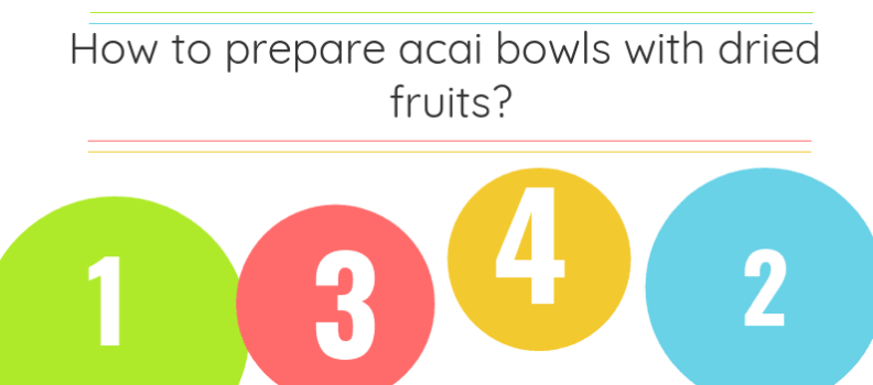 How to prepare acai bowls with dried fruits?