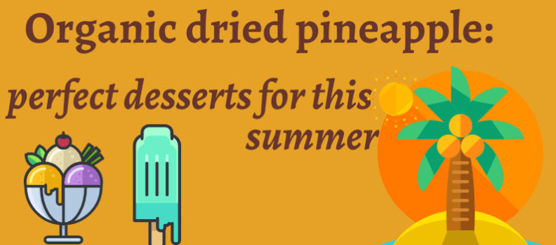 Organic dried pineapple: perfect desserts for this summer
